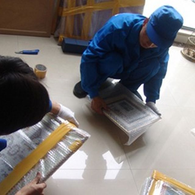 巩义市易鸣搬家公司物品打包现场